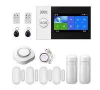 De Alarma Pantalla De 4,3 Pulgadas WiFi gsm GPRS Seguridad En El Hogar Antirrobo con Sensor De Movimiento PIR(D.)