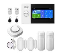 De Alarma Pantalla De 4,3 Pulgadas WiFi gsm GPRS Seguridad En El Hogar Antirrobo con Sensor De Movimiento PIR(B.)