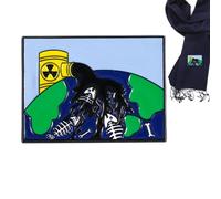 de aleación esmaltada, pin de metal | Broche de esmalte protector marítimo, accesorio decorativo versátil para gorro, camisa, bufanda, suéter, mochila, corbata