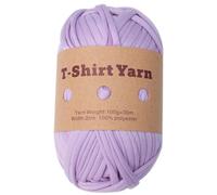 de algodón, de tejer, kits de ganchillo, madejas, 6 colores surtidos, poliéster suave y ganchillo, lavable, ligeramente elástico, tejido a mano, ideal para cestas de alfombras