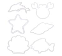 de alimentación para acuario, 6 piezas, flotante | Acuario de anillos flotantes para camarones, tortugas, terrario, casa de mascotas, estanque, vacaciones
