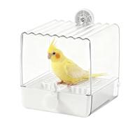 de alimentación para baño de aviario - Fijación de jaula | Soporte de alimento de agua para pinzones, periquitos, loros, tortolitos y maniquíes | Accesorio de alimentación de limpieza interina