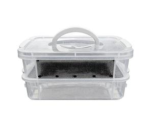 de alimentación para de la harina | Hábitat de cría transparente de malla fina | de cría para de la harina - para escaleras de azúcar, reptiles, pájaros, lagartos, dragones