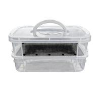 de Alimentación para Gusano de la harina - Malla Fina Transparente para Hábitat de Alimentación | Granja para Insectos | para Reptiles, Aves, Anfibios y Mascotas Exóticas