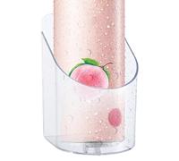 de almacenamiento de bebidas montada en la pared, estante de baño transparente sin sello | Organizador duradero para botellas de alta resistencia con diseño que ahorra espacio para cerveza, cola