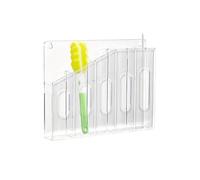 de almacenamiento de cocina, soporte para pajitas para uso en cajones, material acrílico con diseño transparente, organizador de contenedores de puerta, palillos y soporte de varilla agitadora