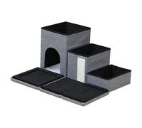de almacenamiento de escalera para mascotas | Organizador plegable de escaleras, Estable Soft Storage Org, descanso, juego y almacenamiento en un diseño centrado en la empresa, ave