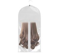 de Almacenamiento de Peluca con Percha - de Transporte Duradera para Extensiones de Cabello, Cubierta Protectora con Cremallera | Organizador de Peluca de Tela Suave para Sal, Se