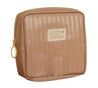 de Almacenamiento de servilletas sanitarias, Cartera para Almohadillas, Portador de artículos menstruales, Soporte de Cremallera de Poliuretano de Amplio Uso, Kit Compacto Femenino para Forros