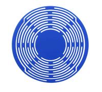 de Almacenamiento de Silicona Multiusos, Material ecológico, 18 x 18 x 1,4 cm, Plegable, Portador de Vino Reutilizable, Multiusos, para Viajes y Camping, Blue, Consulte la descripción, Unisex