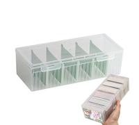 de Almacenamiento de Tarjetas, Estuche de Notas de Gran Capacidad para Escritorio, de Recetas con divisores, para Cocina, hogar, Oficina, Escuela, Aula, Dormitorio, Sala de Estar