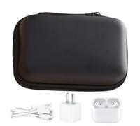 de Almacenamiento electrónica, de Organizador de Cables USB, Estuche Protector, de Almacenamiento, de tecnología para Auriculares, Tapones para los oídos, Cables, Negro,