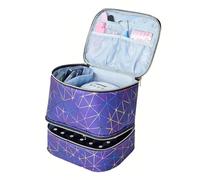 de Almacenamiento Esmalte uñas - Estuche Organizador Gran Capacidad con para 30 Botellas, Gel | Mango Duradero divisores Esponja, Suministros manicura y cosméticos Viaje Mujeres, profesion