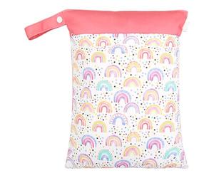 de almacenamiento impermeable para ropa húmeda y seca de 11,81 x 15,75 pulgadas | Doble bolsillo con cremallera para ropa mojada, pañales, trajes de baño y equipo deportivo | Bolsas de apuestas