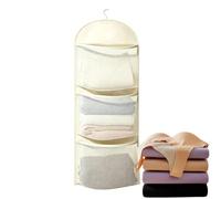 De Almacenamiento Panda Organizador Colgante 3 Niveles - Malla Para Ropa Interior Calzoncillos Calcetines Accesorios | Ahorro Espacio Armario Guardarropa Dormitorio Estudiante Colgador Pared Inf
