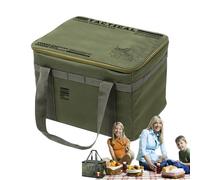 de almacenamiento para acampar - de utilidad con aislamiento térmico, tejido exterior resistente, compartimento multiequipo, asa de transporte portátil | Organizador de cocina,