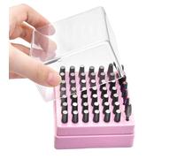 de Almacenamiento para Cabezales de Esmalte de Uñas | Organizador Con Tapa Transparente Y Cuarenta Y Nueve Huecos,Estuche Expositor para Herramientas de Uñas - para Entusiastas del Esmalte Person