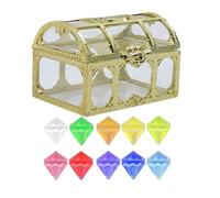 de almacenamiento para cofres del tesoro - tipo cofre del tesoro pirata de ABS de 280 g, colección de tesoros favoritos de los maestros grandes, de recuerdos con cerradura,