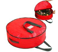 de almacenamiento para corona, gran de almacenamiento de Navidad para corona, organizadora impermeable con cremallera para Acción de Gracias, mudanza,