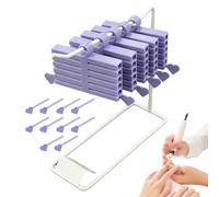 de Almacenamiento para Foil de Transferencia - Organizador Portátil de 16 Piezas Impreso en 3D con Base,Organizador de Foil para Uñas,para Manicura en Casa Viaje Bodas Spa Cuidado Personal