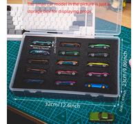 de almacenamiento para modelos de coches Matchbox, , de coche de aleación, de organización y colección de 15 rejillas
