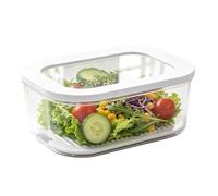de almacenamiento para refrigerador con , transparente, apilable | Contenedor para refrigerador, almacenamiento de frutas para harina, azúcar, frijoles, ensalada, tomates, lechuga