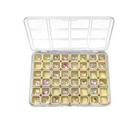 de almacenamiento para - uñas, moderno, de 48, compartimentos con diamantes de imitación, perlas de viaje, oficina, arte y niñas, vestidor | Multipurpose Outdoor Indoor Utility Ergonomic