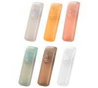 de almacenamiento portátil, organizador ligero translúcido de 6 piezas, estuche para púas de de viaje, para viajes, hotel, coche, palillos de dientes, boda, , hogar, oficina