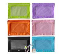 de Almacenamiento Rainbow - Estuche con Cremallera Reutilizable de 25x18 cm, Lindo Organizador, de Almacenamiento estética de PVC de Tela Oxford Viajes universitarios, niño