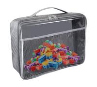 de almacenamiento transparente: organizador con cremallera de PVC transparente, impermeable para juguetes y documentos, porta cosméticos, soporte multifunción, estuche de viaje portátil pa