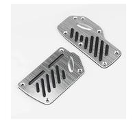 de almohadillas pedales Juego Cubierta Pedal Coche Transmisión Manual Pedali Rojo Azul Accesorios Plateados(Automatic Black)