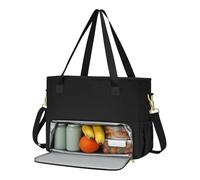 de almuerzo - 43 x 17 x 32 cm, bolso de hombro | espacioso organizador Satchel con compartimentos con cremallera para empleados de oficina, estudiantes universitarios, viajeros y profesionales