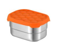 de almuerzo de acero inoxidable para, contenedores de aperitivos para | Contenedores de almacenamiento de alimentos sellados y fugas con tapa de silicona - Pequeña de almuerzo portátil para