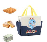 de almuerzo | Diseño de dibujos animados a prueba de fugas | Lonchera para mujer - para viajes, trabajo, escuela, picnic, senderismo al aire libre