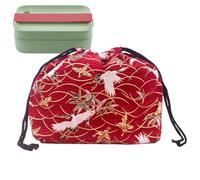 de almuerzo japonesa, juego de bolsas de almacenamiento portátil con cordón, diseño práctico para de picnic, de viaje con estilo de trabajo, accesorios de almuerzo para mujeres, trabajo