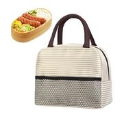 De Almuerzo Para Mujer, Aislante Portátil Malla Bolsillo Rayas, Femenina para Almuerzo con Recipientes, para Hombre Adulto Niño Oficina Escuela Viaje Camping Exterior Picnic Comida Snack Fruta