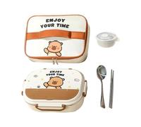 de almuerzo para niños de acero inoxidable, resistente a las fugas, de almacenamiento de alimentos portátil con de almacenamiento de alimentos y de transporte, para exteriores