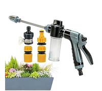 de alta presión portátil mango ergonómico con 4 boquillas para la | Limpiador de alta presión y pulverizador de agua para exterior, jardín, césped, patio, plantas, coche, hogar