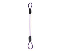 De Alta Resistencia Cable De Acero Inoxidable De 2 Mm Recubierto De PVC De Color Con Anilla, Cuerda De Seguridad, Cordón De Suspensión Fijo(Purple,200cm)