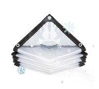 de Alta Resistencia Transparente, Impermeable Transparente | Cubierta para Vallas, para Uso Exterior, terraza, Porche, jardín, Invernadero, área vallada, Refugio gallinero