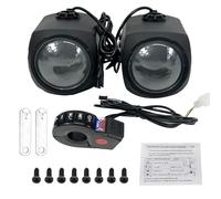 De Altavoces para Manillar De Motocicleta: Estéreo Compacto Y Portátil Sonido De Alta Fidelidad, Radio FM Y Audio Amplificado | Altavoces Resistentes A La Intemperie para Viajes