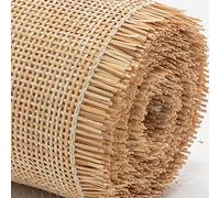 de ancho de ratán natural para muebles, correas de malla abierta, ratán, mimbre, ratán, ratán, rollo, material de bambú, tela para silla, armario, decoración del hogar (1, 35×100CM)