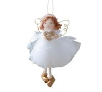 de ángel: ángeles de Navidad hangibles, árbol de Navidad Angel Girl Ornament, Holiday Holiday Golden Wing Girl Adnnaments para Sala de Estar Balcón Balcón Garden Garden Door Wall Cafe