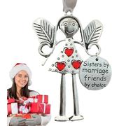 de ángel navideños, mini colgante de amistad, decoración colgante de árbol, decoración de Navidad, elegante regalo de metal, de ángel para sala de estar, dormitorio, oficina