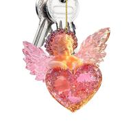 de ángel para árbol de Navidad, ángel de bebé acrílico plano, accesorios de llavero, colgante de San Valentín, decoración de espejo retrovisor y mochila para decoración e ideas de