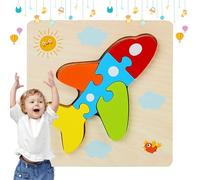 de animales de madera 3D, de madera animal para - Juego de de dibujos animados,Puzzle multifuncional de aprendizaje para niños pequeños, juguete de aprendizaje