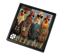 De Animales para Adultos,Arte de Pared de Papel con Gallo y Gafas de Sol | 1000 Piezas Puzzle De Animales Decorativos,para Adultos Mujeres Amantes del Arte Salón Oficina Bar Dormitorio
