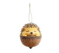 de animales para árbol de Navidad, colgante acrílico 2D de bellota, decoración de bosque de piña, dije plano ligero para colgar, acento festivo para la pared del hogar, ventana, casa de campo