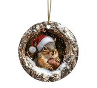 de Animales para árbol de Navidad, decoración Colgante de acrílico 2D, Festivo para Interiores, Ventana, Sala de Estar y Lugar de Trabajo, construcción de acrílico Transparente de Primer