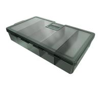 de aparejos de, S/M/L, cajas de almacenamiento de señuelos de, contenedores ajustables con múltiples rejillas, accesorios protectores portátiles multifuncionales con tapa transparente